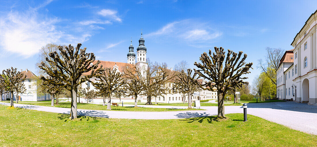 Kloster Obermarchtal; Klosteranlage, Münster St. Peter und Paul, in der Schwäbischen Alb, Baden-Württemberg, Deutschland