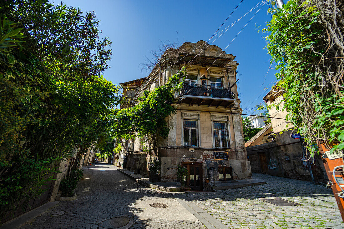 Architecture of Old Tbilisi's area - Kala, the oldest part of the capital city of Georgia
