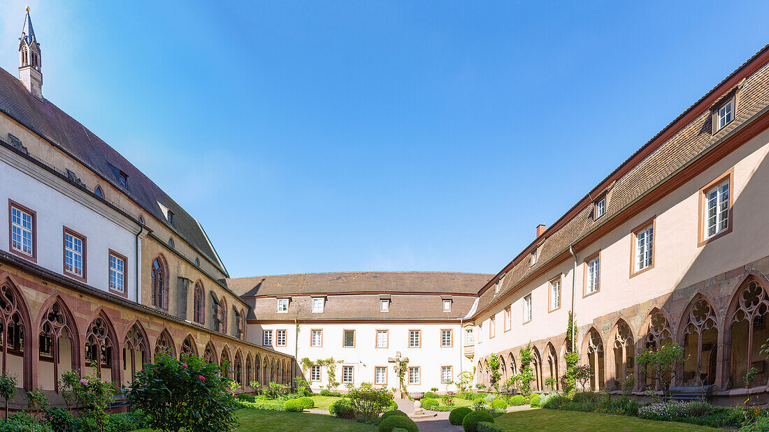 Late Gothic cloister of the former Augustinian monastery in Landau in der Pfalz, Rhineland-Palatinate, Germany