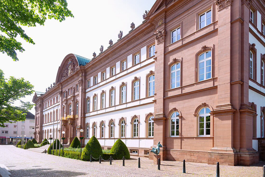 Ducal Castle with Higher Regional Court on Schlossplatz in Zweibruecken, Rhineland-Palatinate, Germany