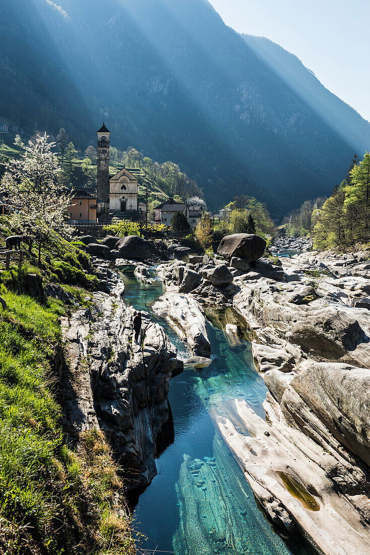 Lavertezzo, Verzascatal, Valle Verzasca, Kanton Tessin, Schweiz