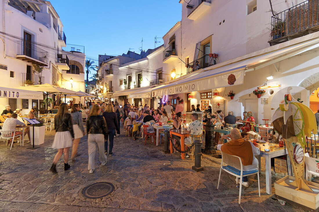 Dalt Vila, Ibiza-Stadt, historische Altstadt, Eivissa, Ibiza, Pityusen, Balearen, Insel, Spanien, Europa
