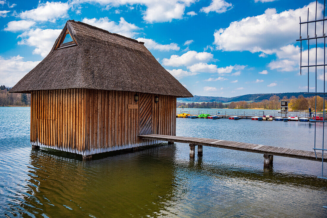 Hohenfelden reservoir near Kranichfeld, Thuringia, Germany