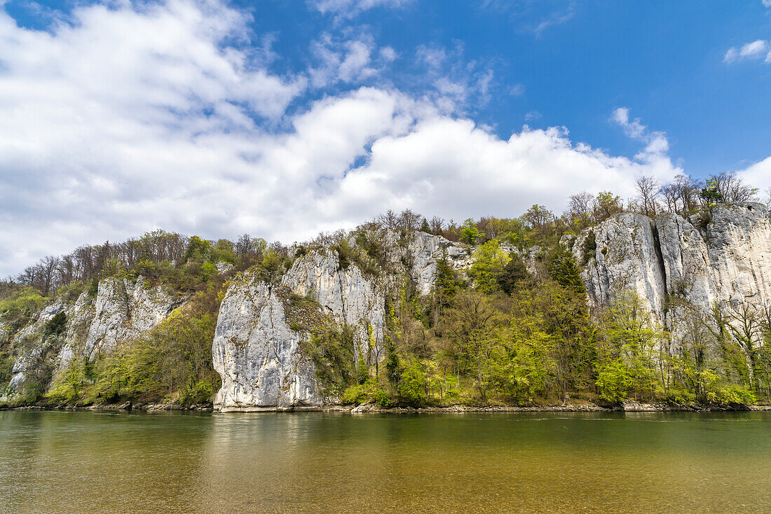 At the Danube breakthrough at Weltenburg monastery in spring, Kehlheim, Bavaria, Germany