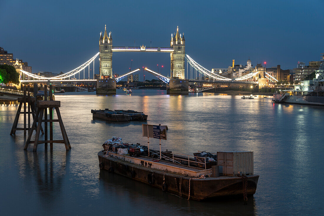 Tower Bridge, River Thames, London, UK