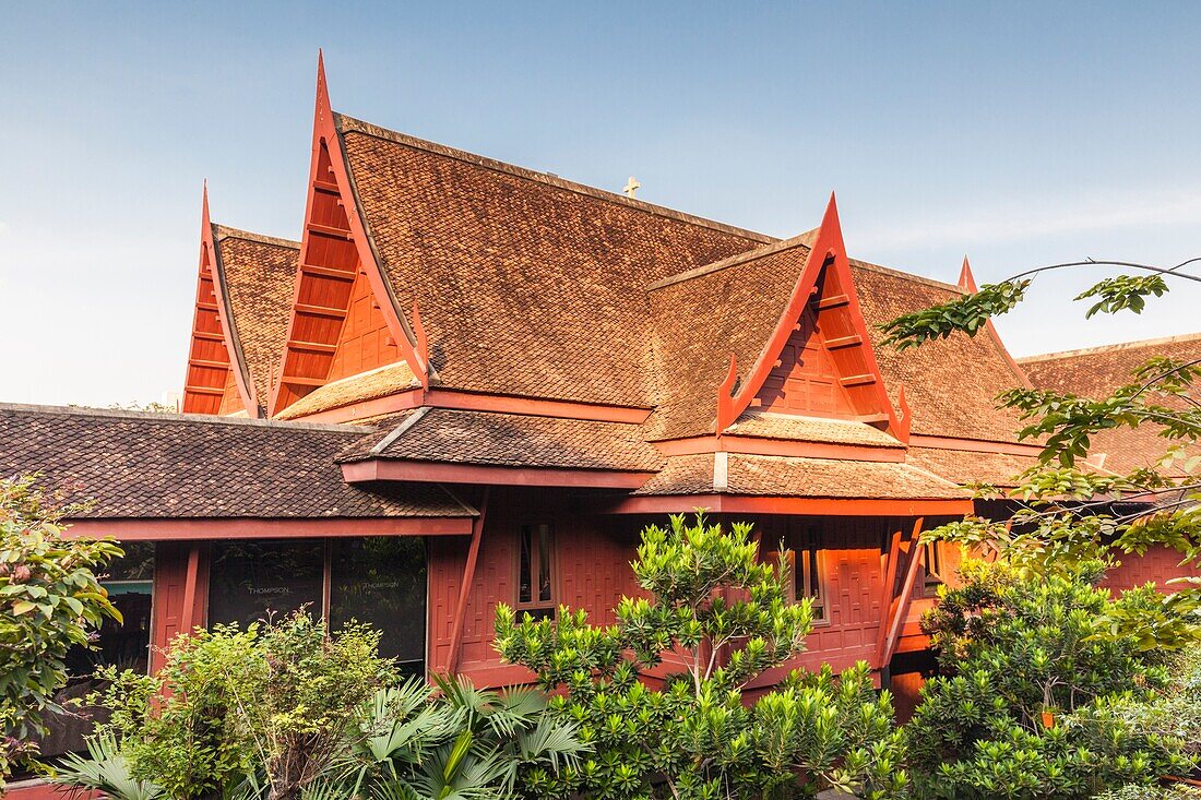 Thailand,Bangkok,Siam Square Area,Jim Thompson House,exterior.