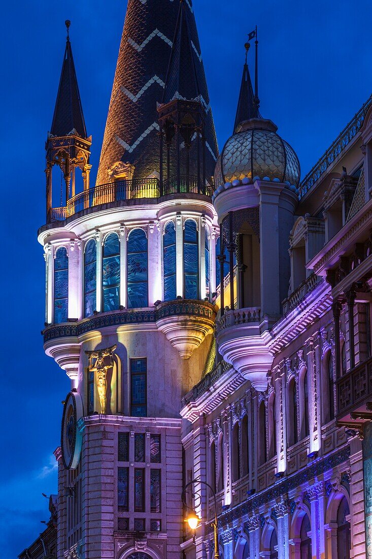 Georgia,Batumi,Astronomical Clock Building,dawn.