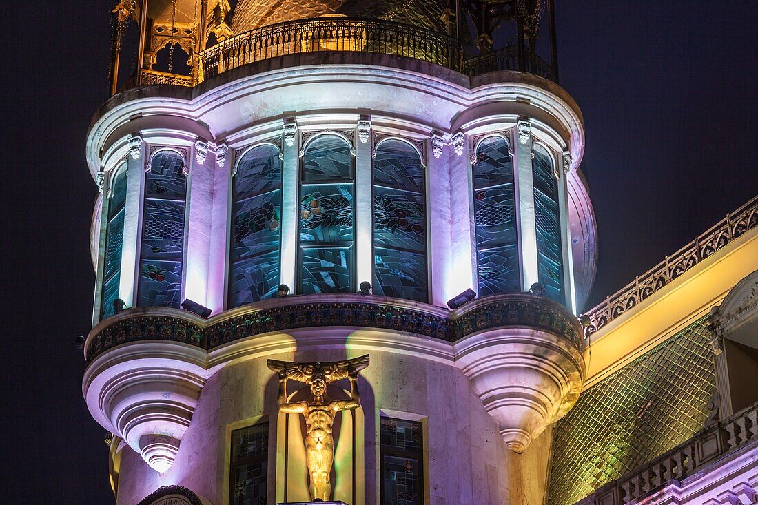 Georgia,Batumi,Astronomical Clock Building,dawn.