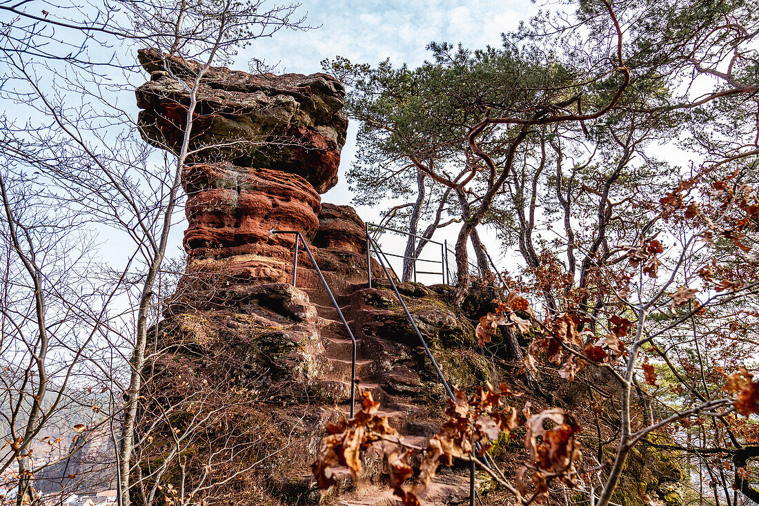 Dahner - Felsenpfad, Pfälzerwald, Südwestpfalz, Rheinland-Pfalz, Deutschland, Europa