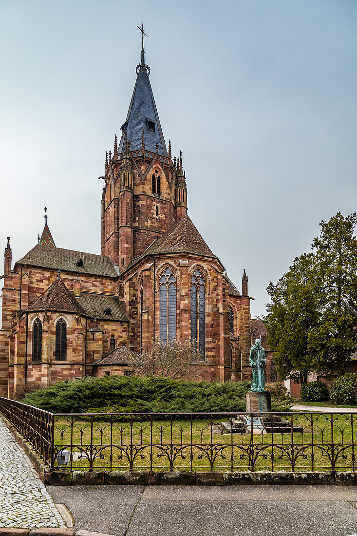 Church of St. Peter and Paul in Wissenbourg, Alsace, Bas-Rhin, Grand Est, France, Germany
