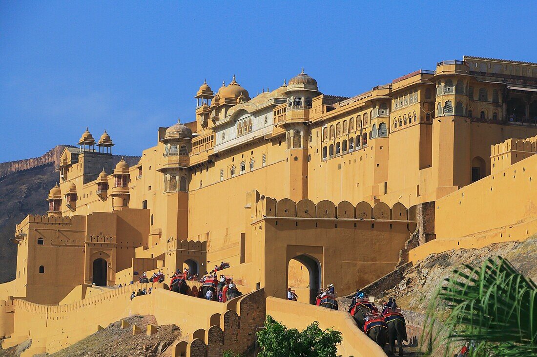 Amer Fort, Rajasthan, Indien.