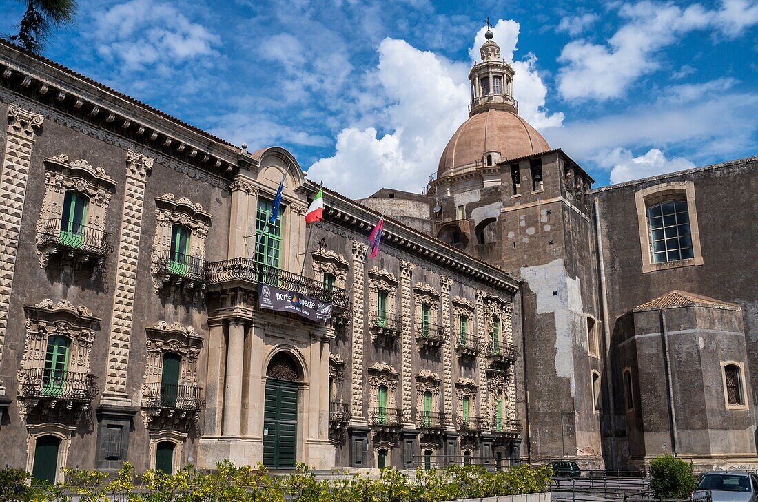 Kloster San Nicolo l'Arena, Catania, Sizilien, Italien.