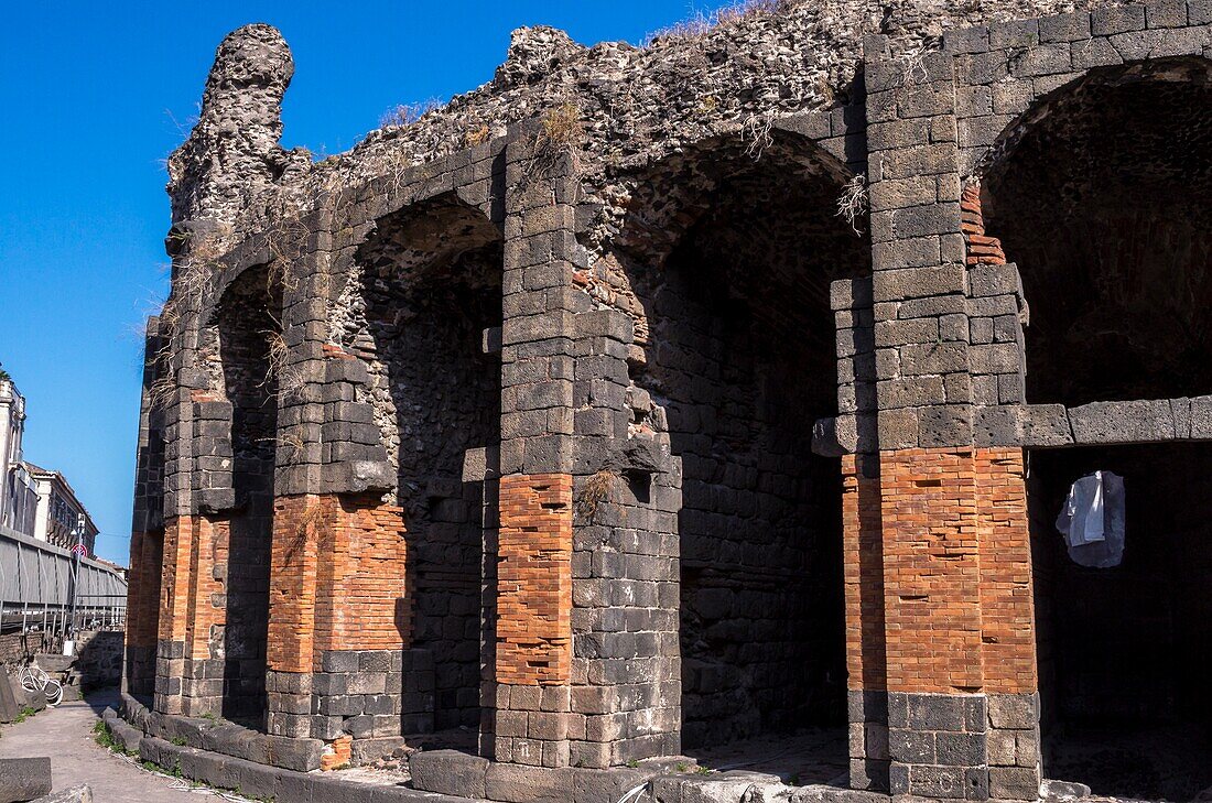 Roman Odeon, Catania, Sizilien, Italien.