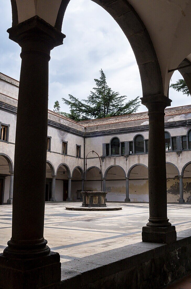 Town Hall,formerly St. Francis Monastery,Randazzo,Catania,Sicily,Italy.