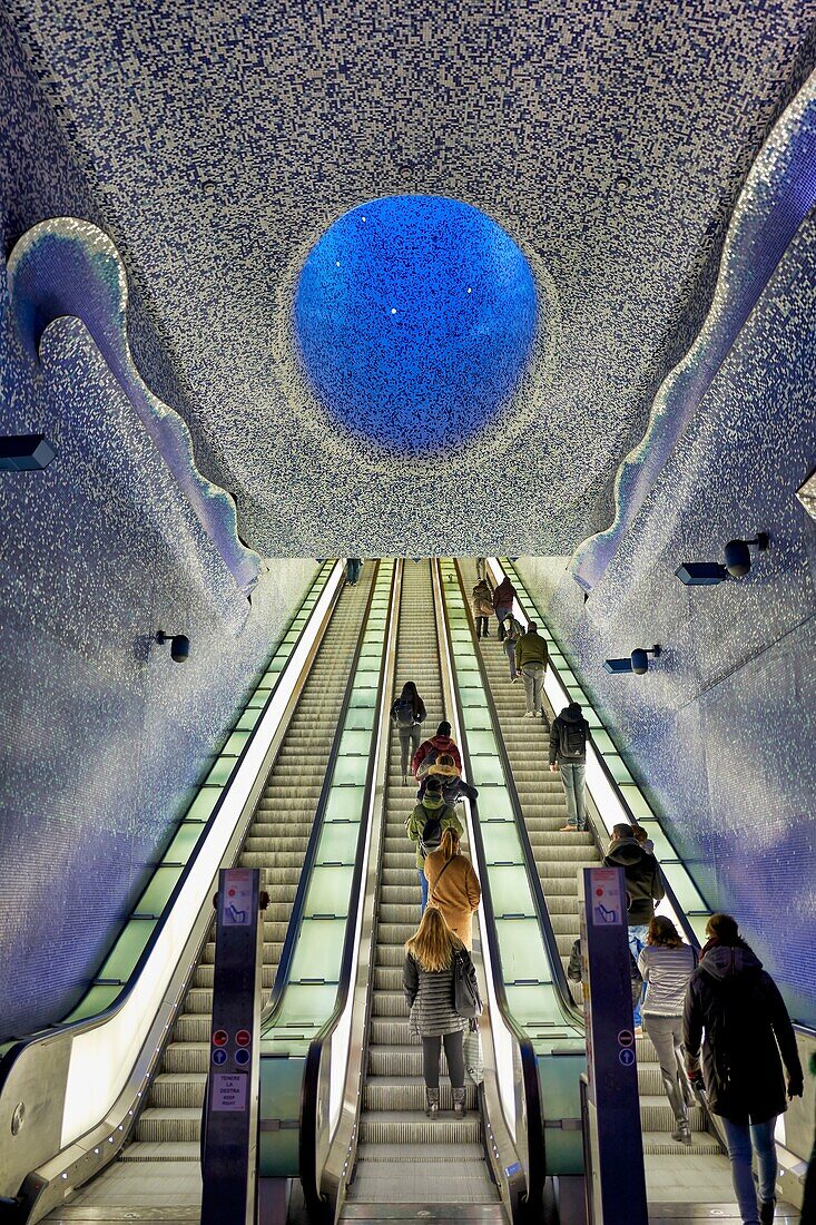 Naples Campania Italy. Toledo is a station on Line 1 of the Naples Metro,named after nearby Via Toledo. It won the 2013 LEAF Award as Public building of the year.