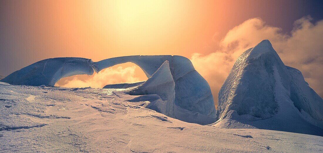 Glacial landscapes,Snaefellsjokull Glacier,Iceland.