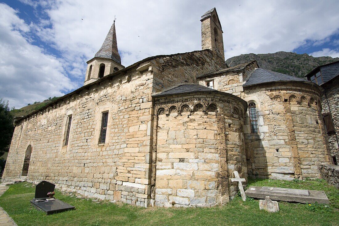 Santa Eularia d'Unha Unha village Aran valley Lleida Catalunya Spain.