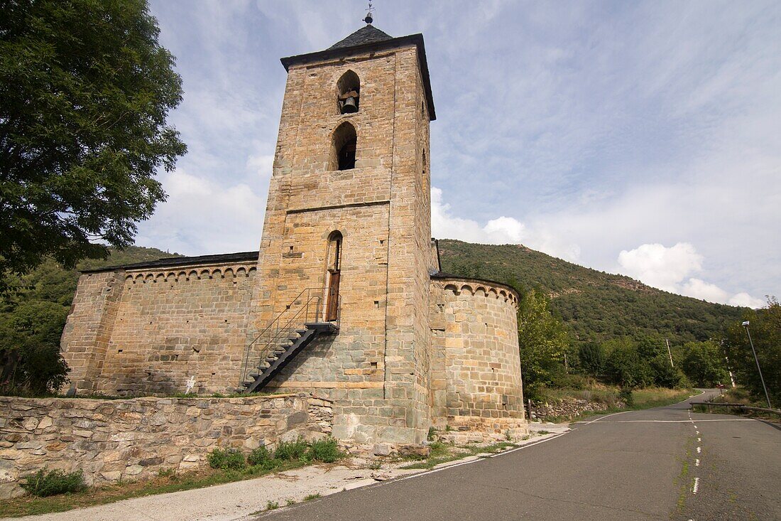 La Asuncion romanische Kirche in Coll Aran Tal Lleida Katalonien Spanien.