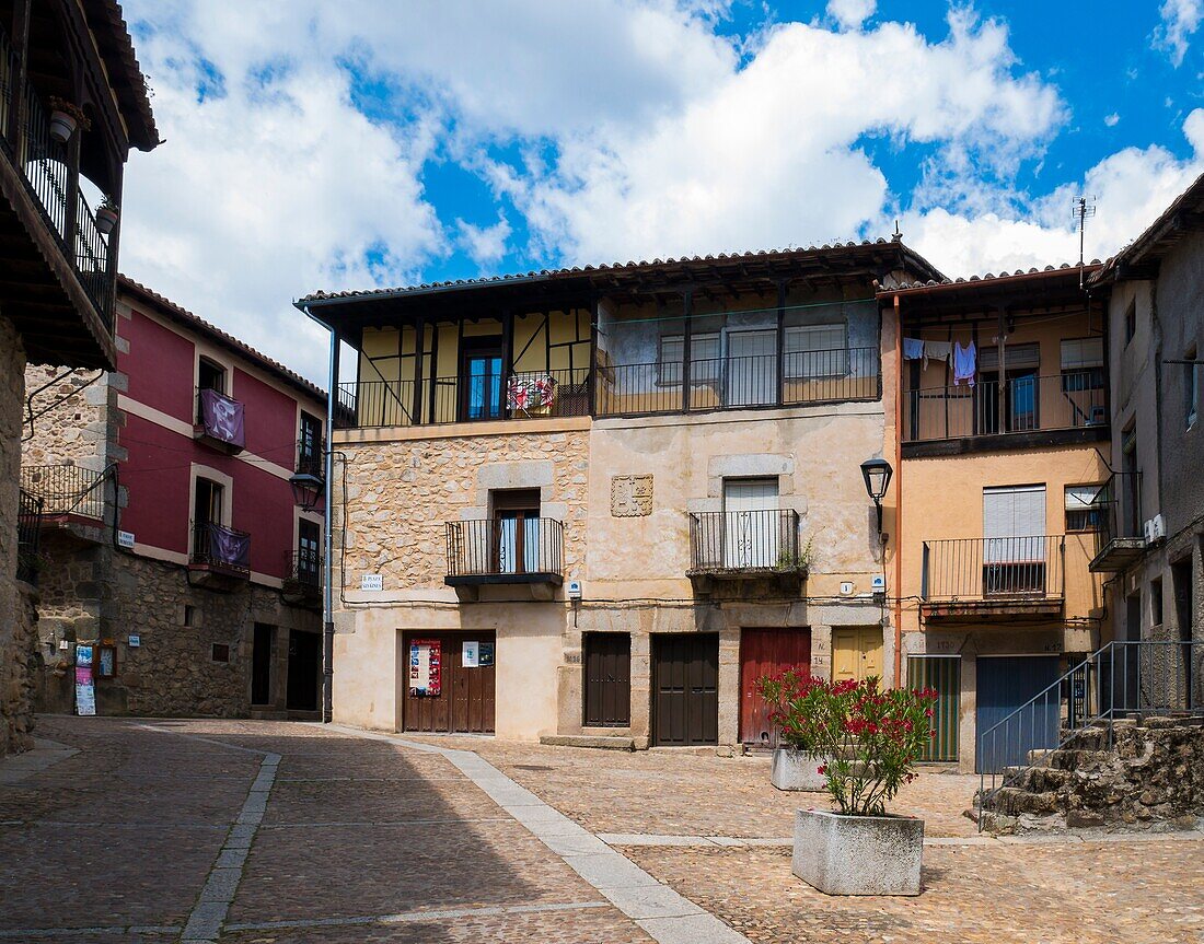 Arquitectura tradicional. Miranda del Castanar. Sierra de Francia. Salamanca. Castilla Leon. Espana.