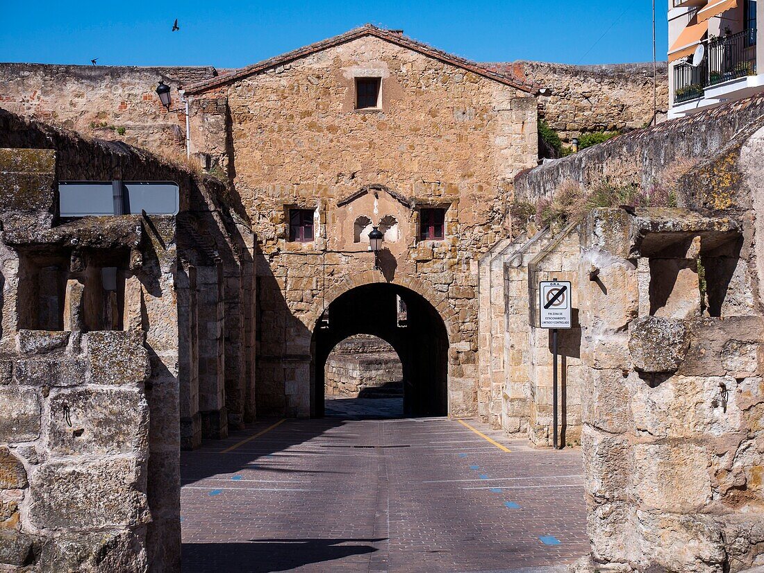 Puerta de Ciudad Rodrigo. Salamanca. Kastilien Leon. Spanien.
