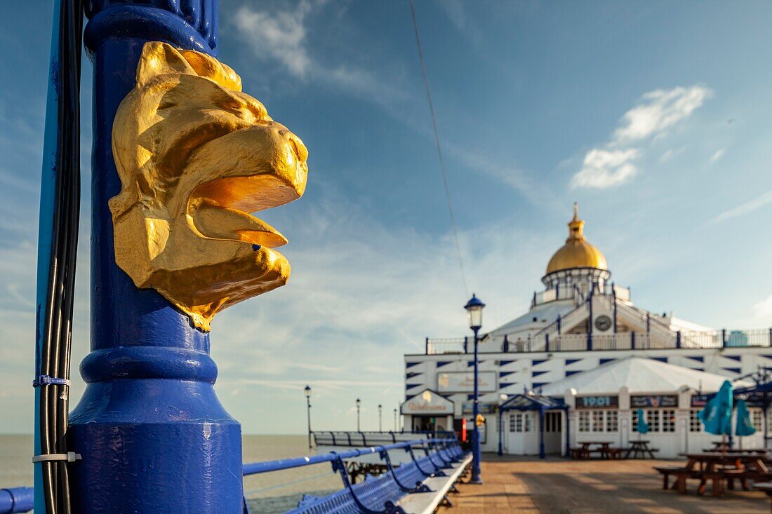 Winter afternoon on Eastbourne Pier,East Sussex,England.