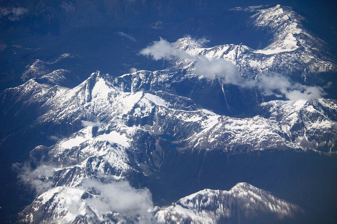 Chile, Anden, Berge, Luftaufnahme
