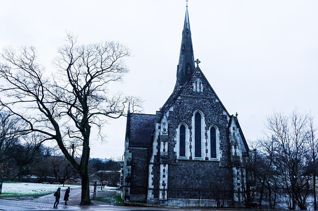 Die St. Alban-Kirche in Kopenhagen, Dänemark.