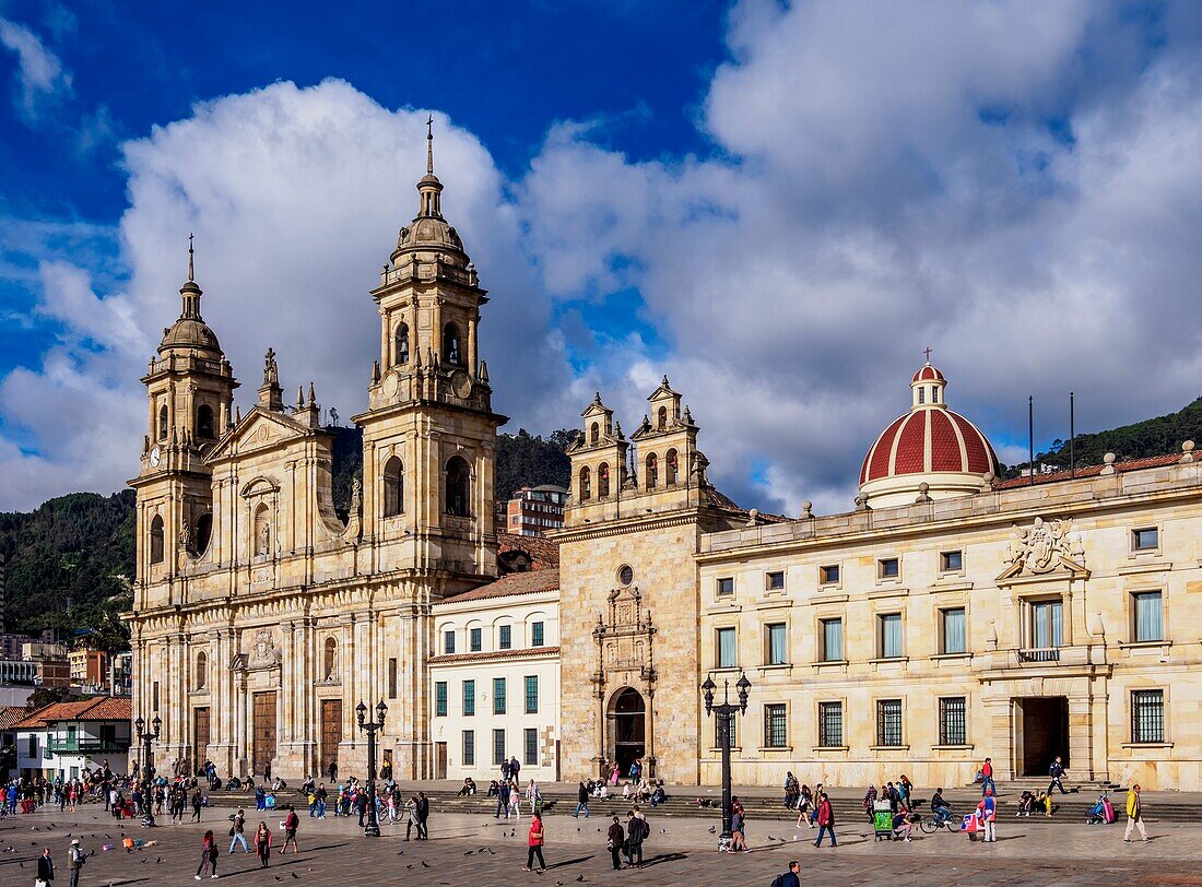 Cathedral of Colombia and Tabernacle Chapel,Bolivar Square,Bogota,Capital District,Colombia.
