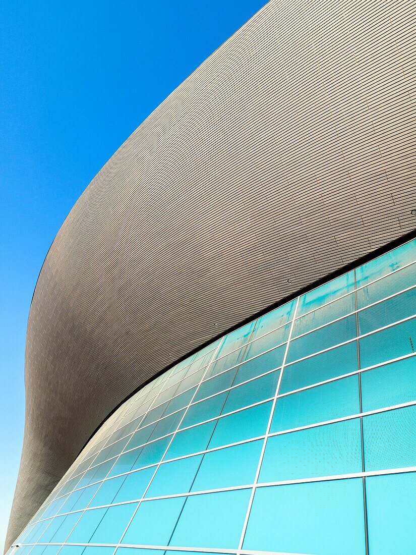 London Aquatics Centre at the Queen Elizabeth Olympic Park in Stratford - East London,England.