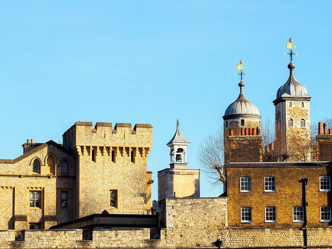 Detail of the Tower of London - England.