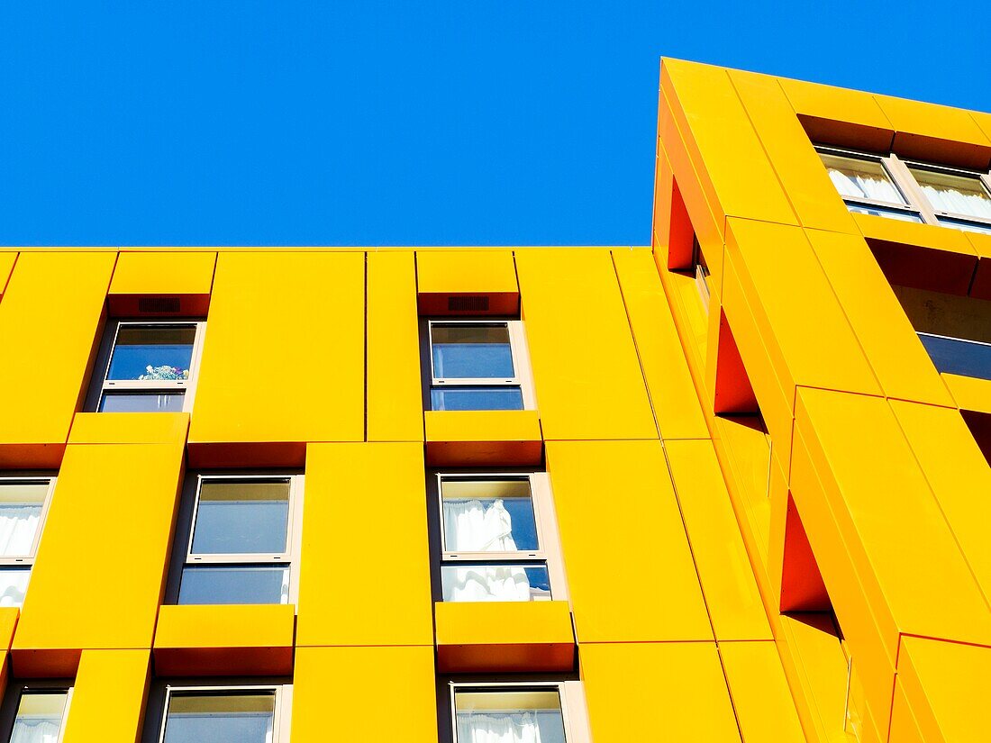 Modern apartment buildings in Enderby Wharf Greenwich - South East London,England.