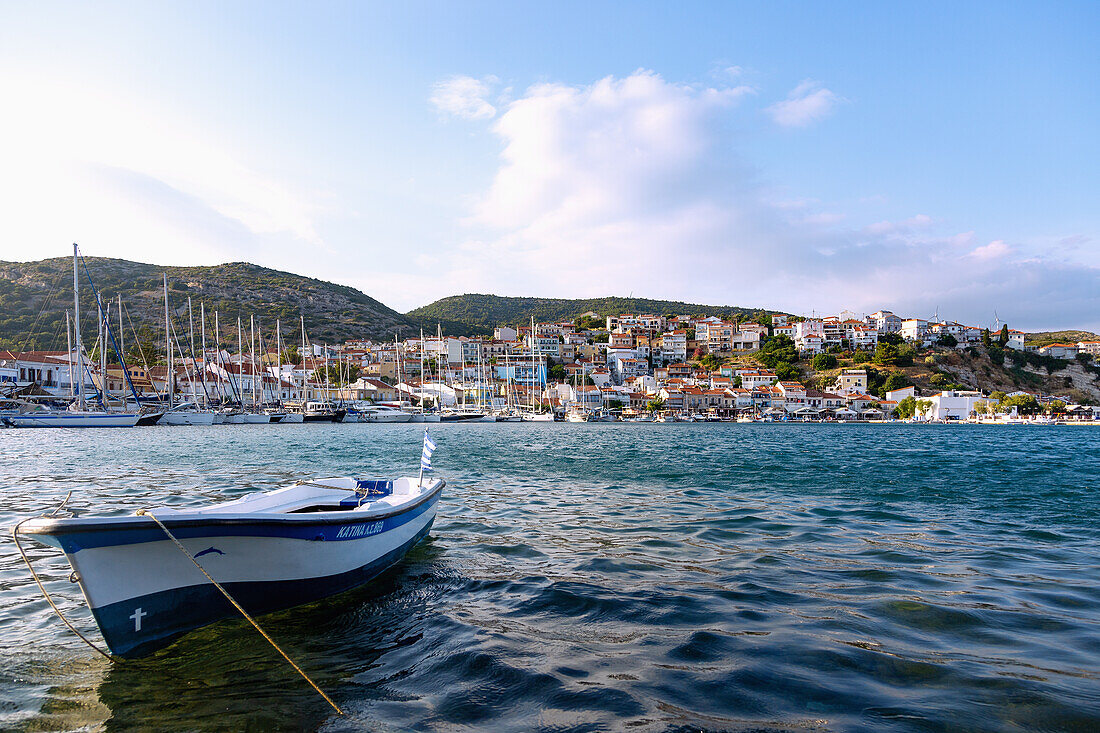 Fishing port of Pythagorion on Samos island in Greece