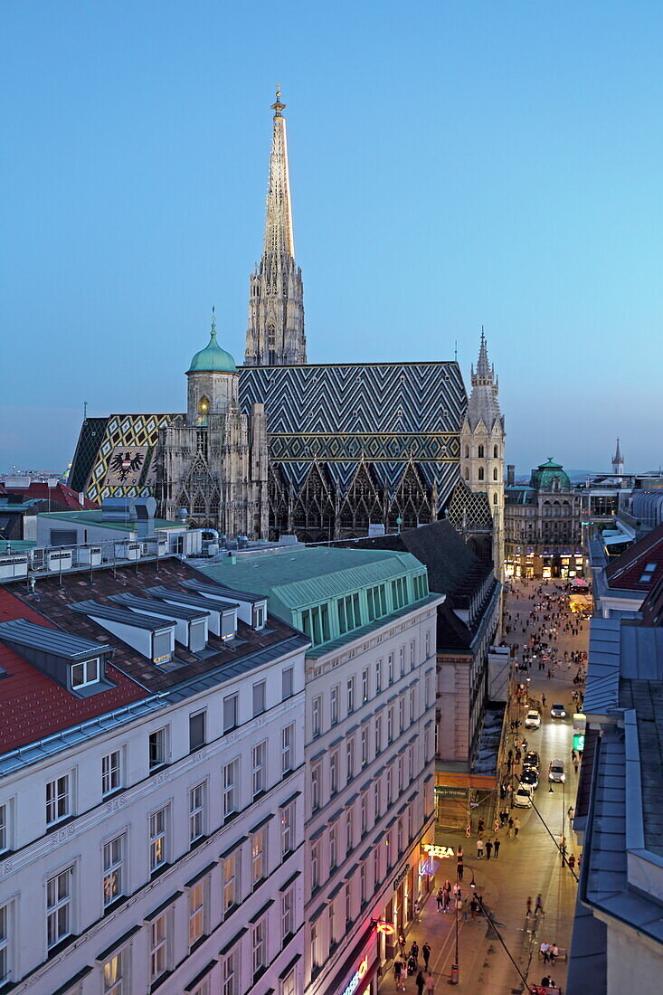 View of St. Stephen's Cathedral from the north, 1st district, Vienna, Austria