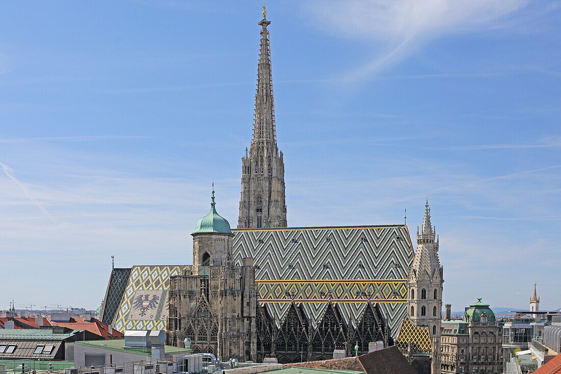 View of St. Stephen's Cathedral from the north, 1st district, Vienna, Austria