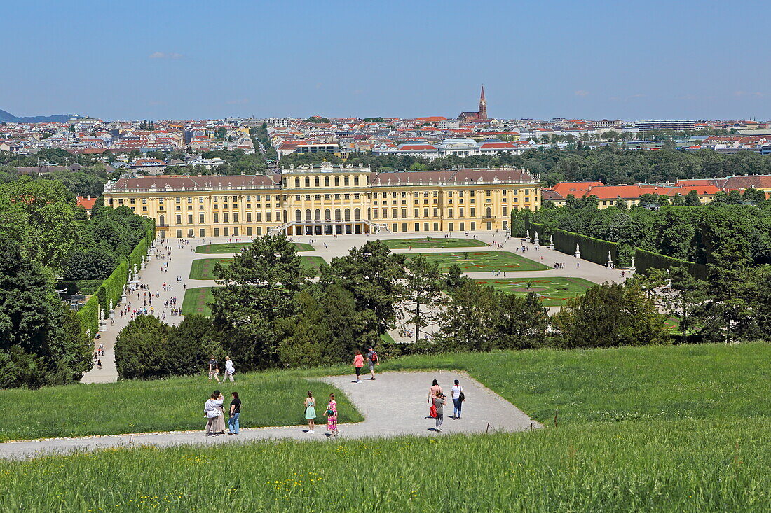 Path to the Gloriette, Schönbrunn Palace Park, Vienna, Austria