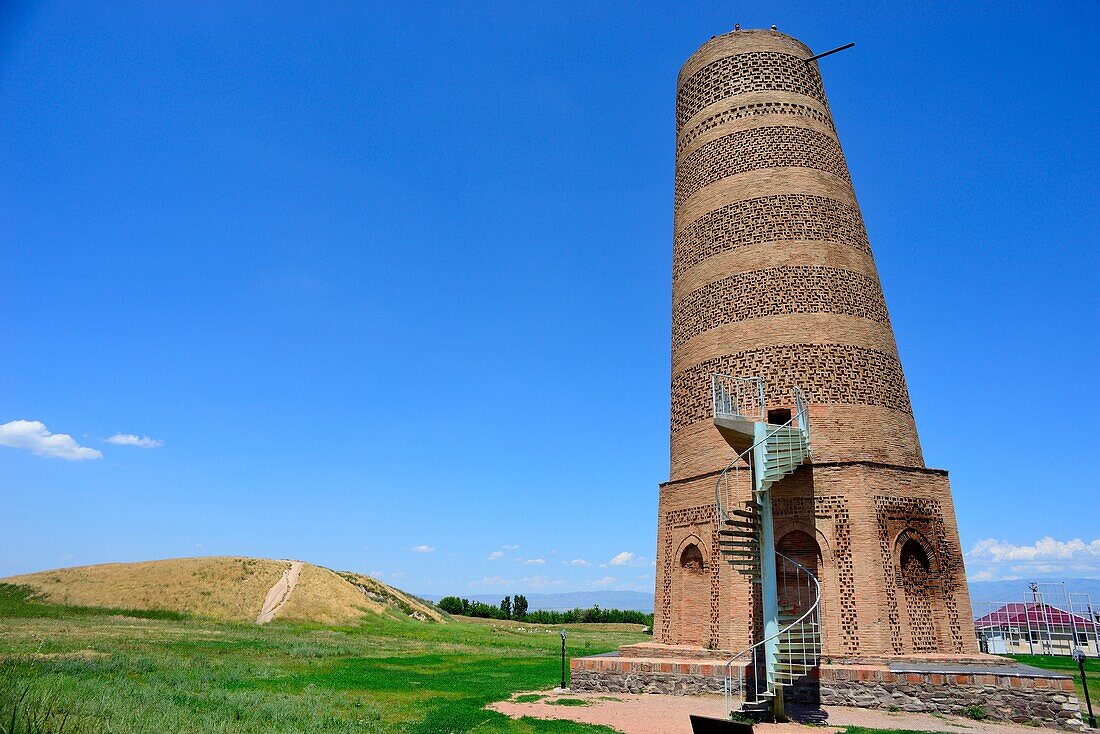 Burana-Turm. Stadt Balasagun, Provinz Chui, Kirgisistan.