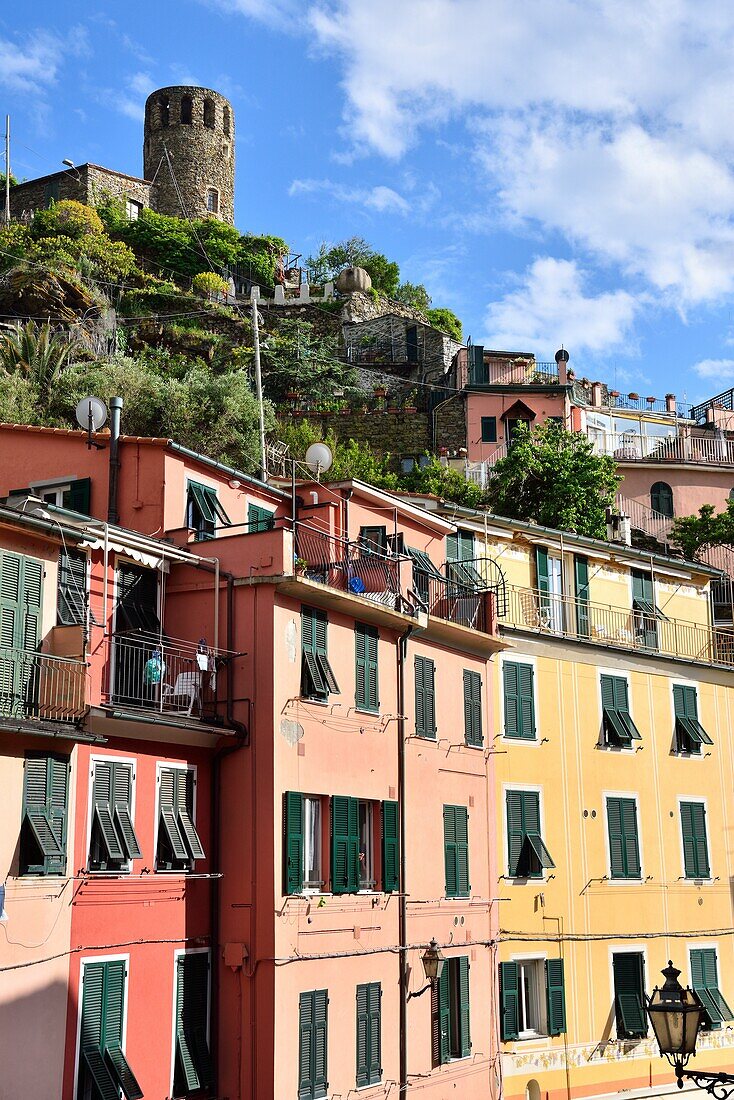 Italien, Ligurien, Nationalpark Cinque Terre, Weltkulturerbe, Vernazza.
