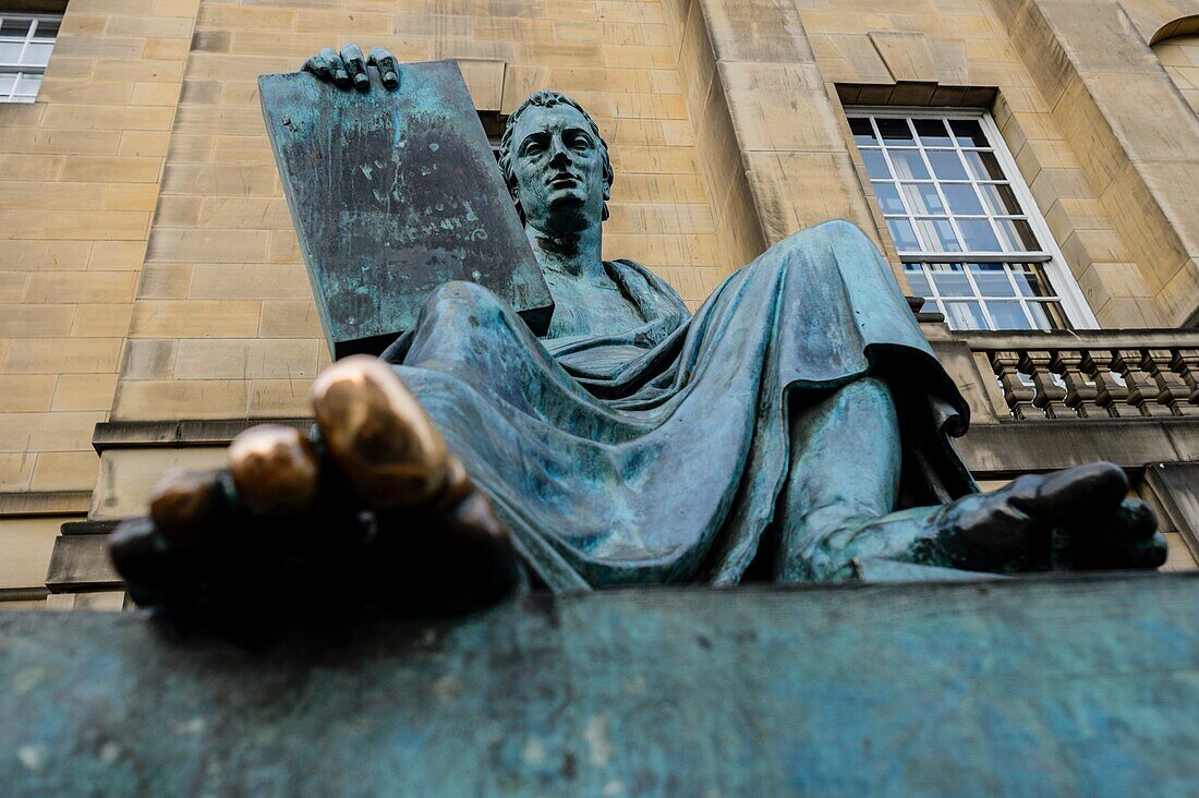 David Hume Statue, Edinburgh, Schottland