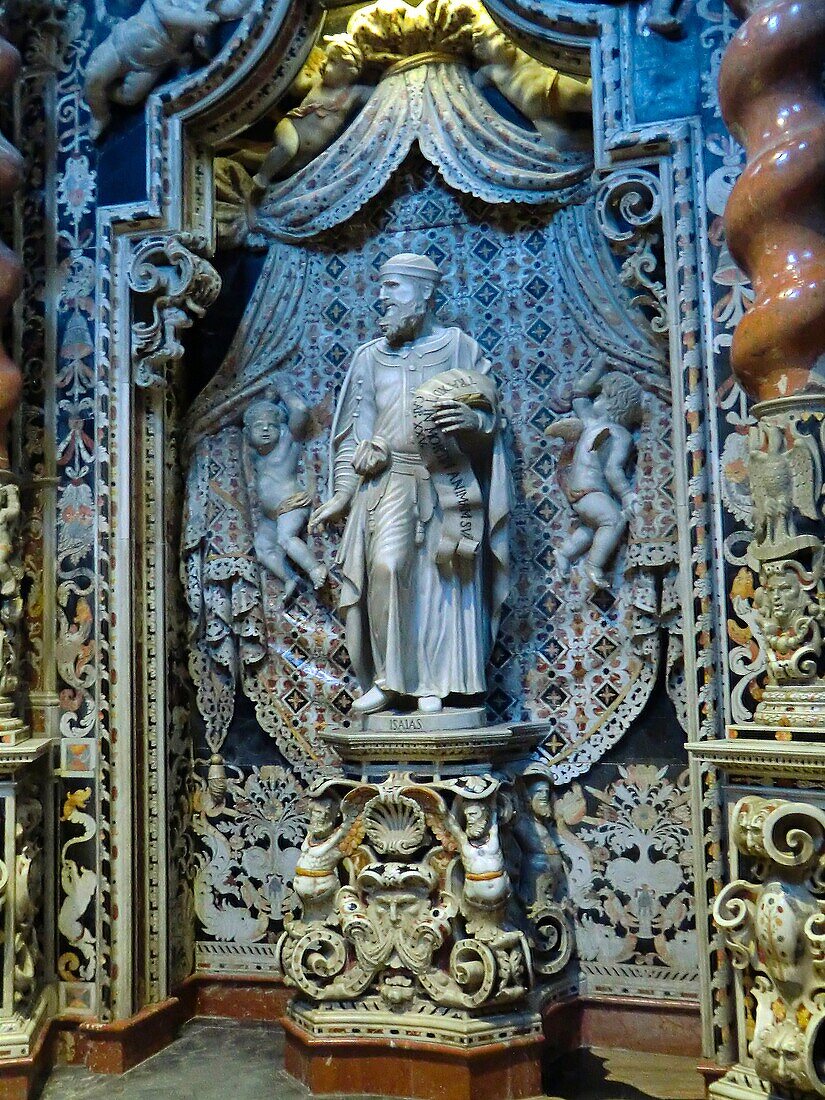 Palermo,Cathedral of Monreale,The cathedral interior of the Cappella Santissimo Crocificco,Sicily. Italy.