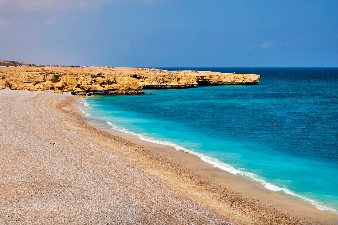 Sultanat of Oman,governorate of Ash Sharqiyah,beach near Wadi ash Shab.