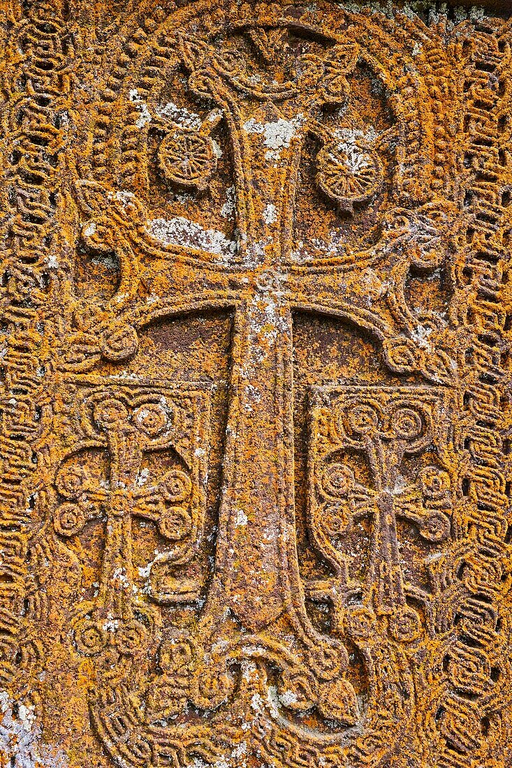 Armenie,region de Gegharkunik,lac Sevan,cimetiere de Noradouz / Armenia,Gegharkunik province,Sevan Lake,Noradouz cimetery.