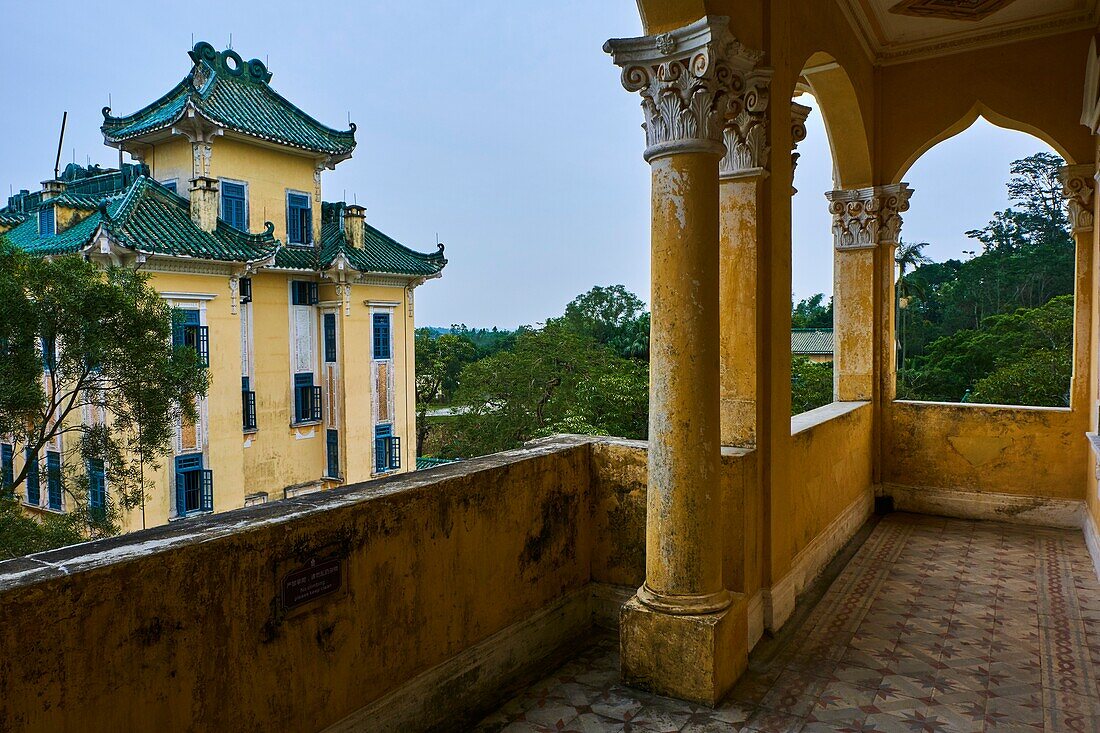 China,Guangdong,Kaiping,Unesco World Heritage,Li Garden,the Diaolou are multi storey watchtowers.