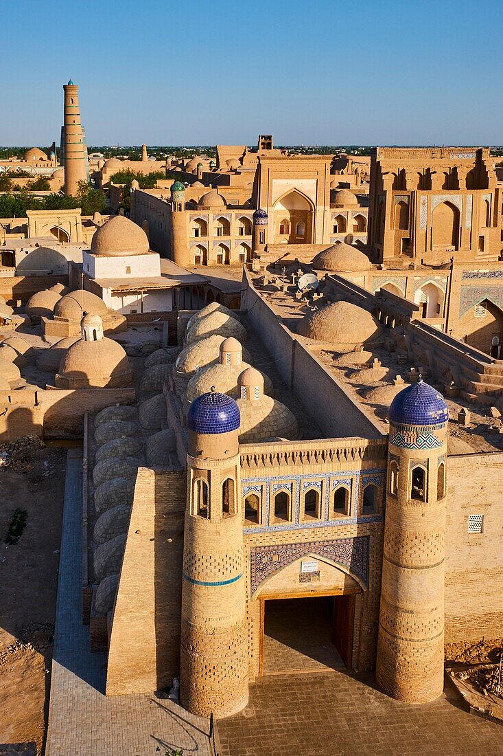 Uzbekistan,Khiva,Unesco World Heritage,east door.