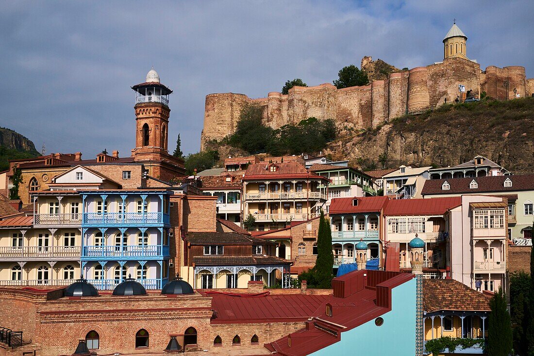 Georgia,Caucasus,Tbilisi,old city,Narikala fortress,Saint Nicholas Churchh.