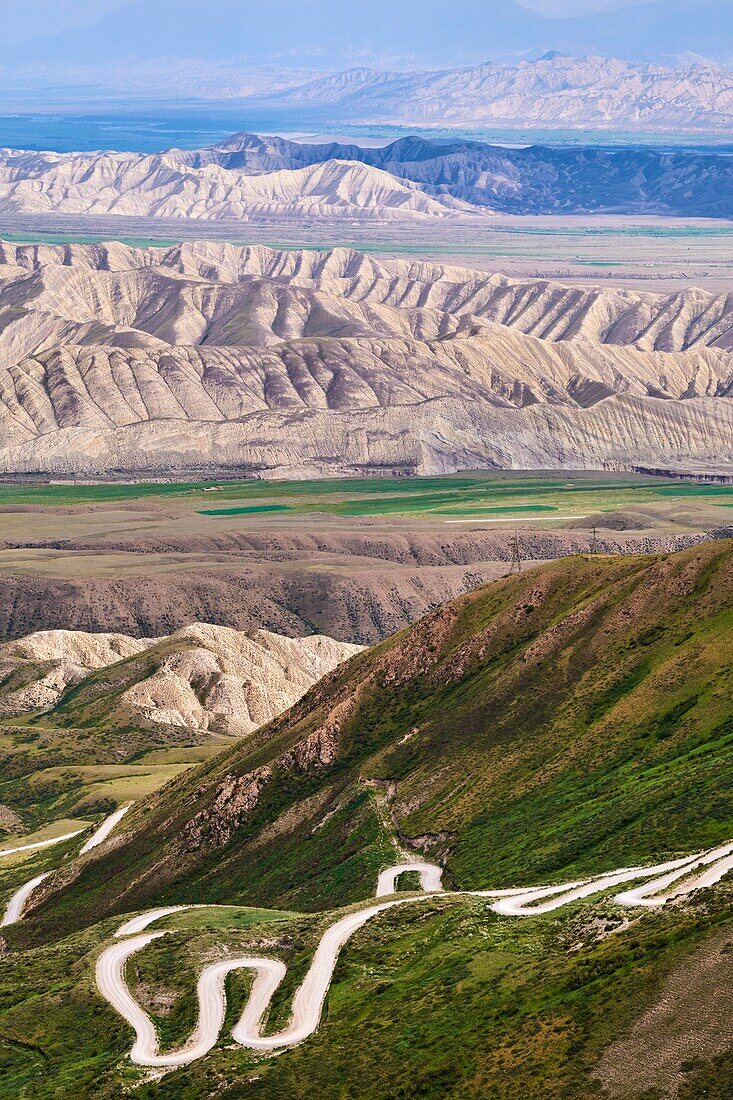 Kirgisistan, Provinz Naryn, Landschaft in der Region Naryn.