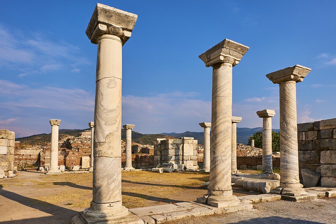 Turkey,Izmir province,Selcuk city,archaeological site of Ephesus,Basilica Saint John.