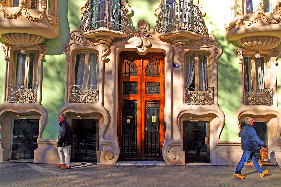 Casa Pere Brias,1903,Catalan modernism,architect Julia Garcia Nunez,Barcelona,Catalonia,Spain