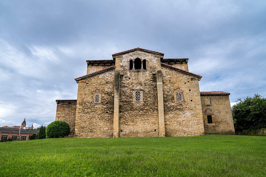 Pre-Romanesque church San Julian de los Prados in Oviedo,Asturias,Spain.