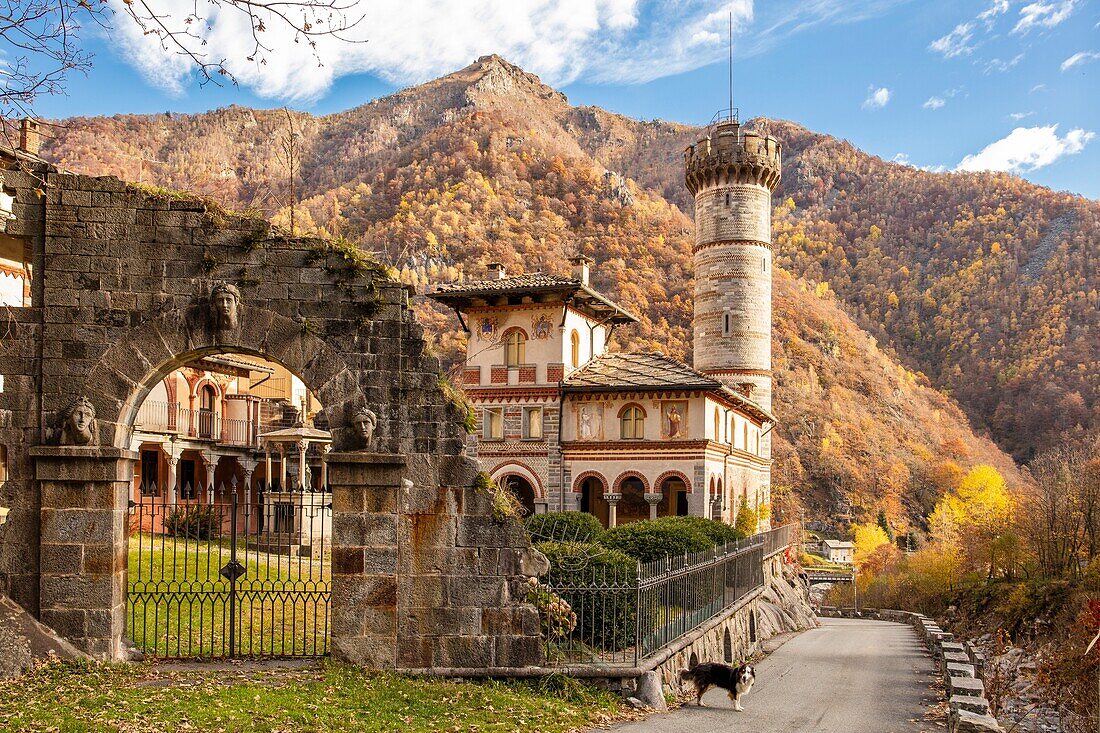 Burg von Rosazza, Val di Cervo, Biella, Piemont, Italien, Europa