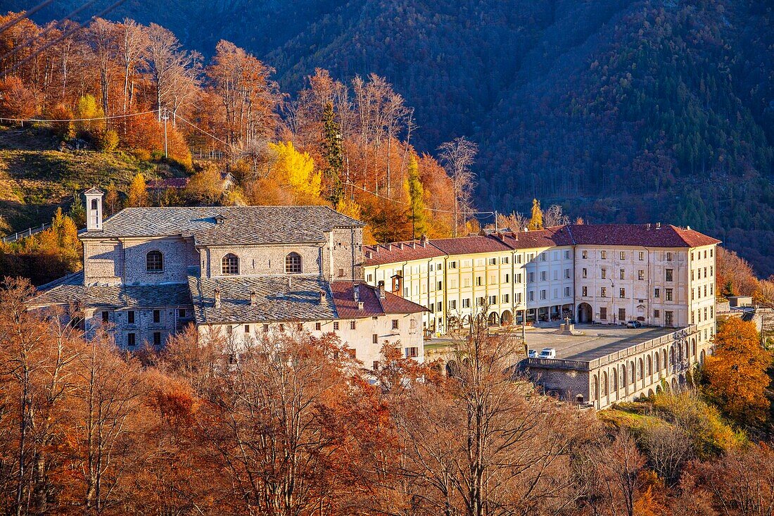 Sanctuary of San Giovanni d'Andorno, Val di Cervo, Piedmont, Italy, Europe